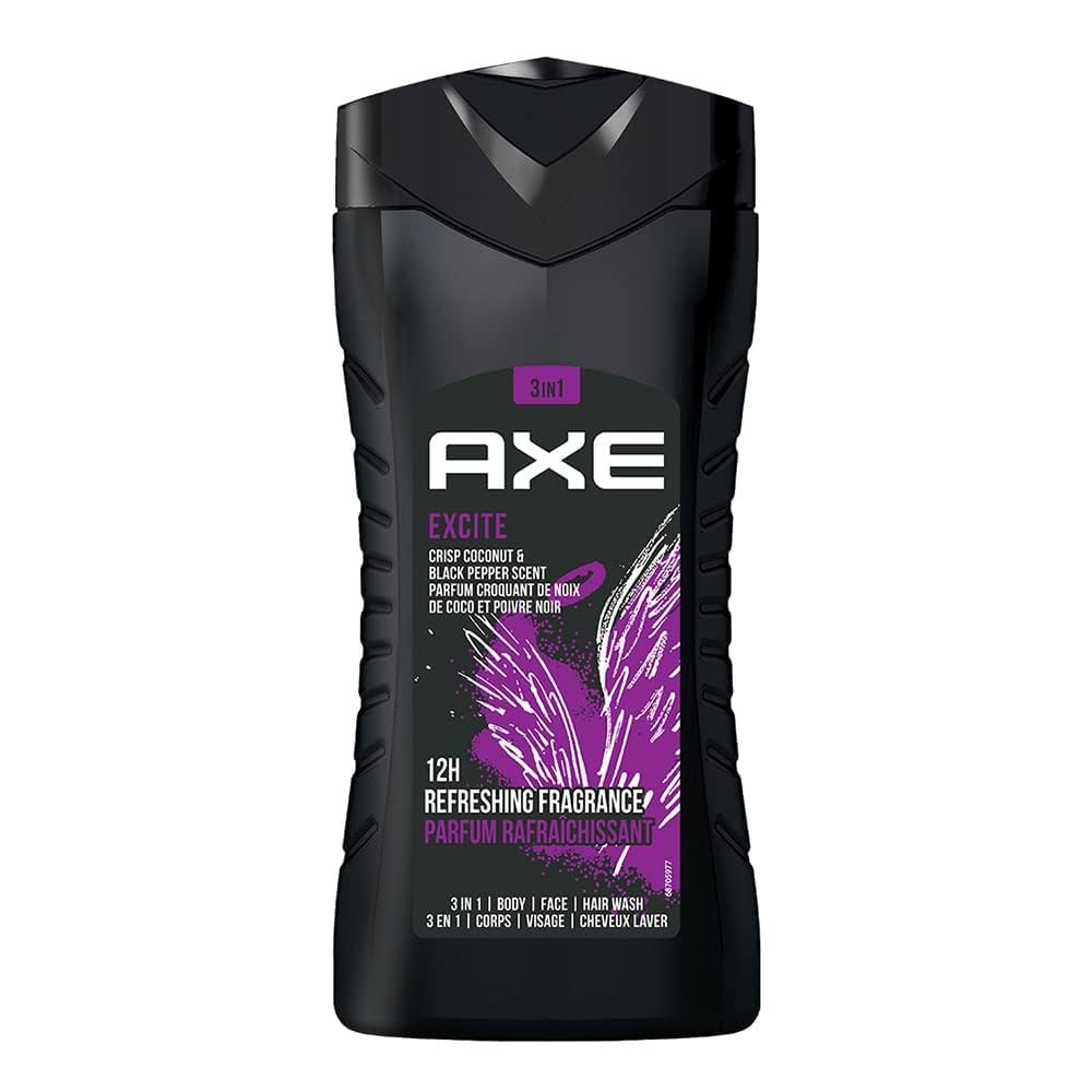 Axe Excite 3 In 1 Body, Face & Hair Wash For Men - 250ml
