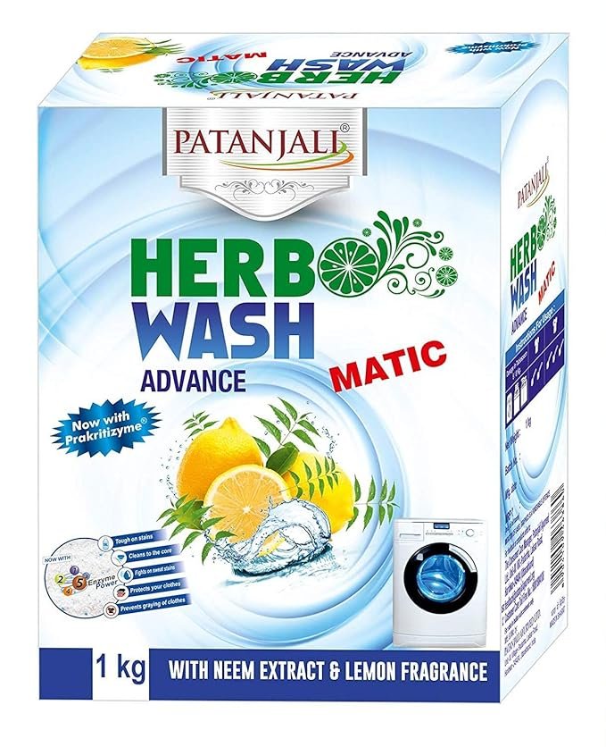 Patanjali Ayurved Limited Herbo Wash Advance Detergent Powder - 1 Kg