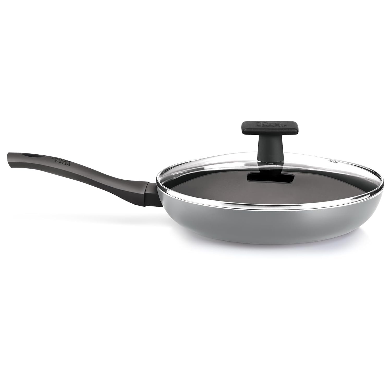 MILTON Pro cook Induction Cookware Non-Stick Fry Pan with Glass Lid 26cm