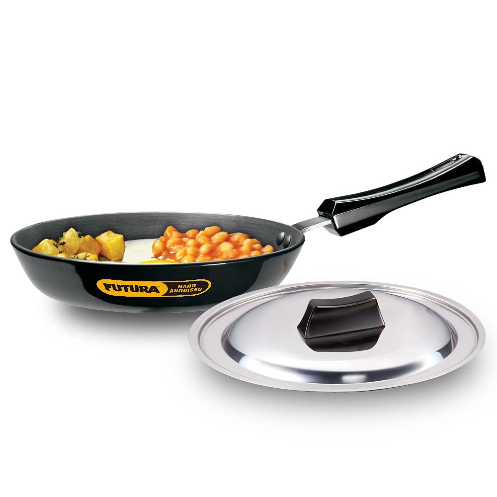 Hard Anodised Frying Pan with Stainless Steel Lid (AF20S)