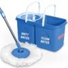 Gala Twin Bucket Spin Mop, 2 Microfiber Refills
