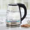 Borosil Crystal 1.8L Electric Glass Kettle, Borosilicate Glass Body