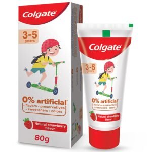 Colgate Toothpaste For Kids (3-5 Years), Natural Strawberry Flavor,80g