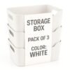 Zuku Storage Box Basket for Storage Plastic Organiser for Storage Bathroom Storage Box