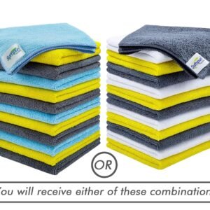 SOFTSPUN Microfiber Cleaning Cloths, 12pcs 30x30cms 220 GSM Multi-Colour!