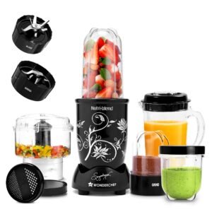 Wonderchef Nutri Blend Mixer Grinder, Stainless Steel Blades, 500 Watts